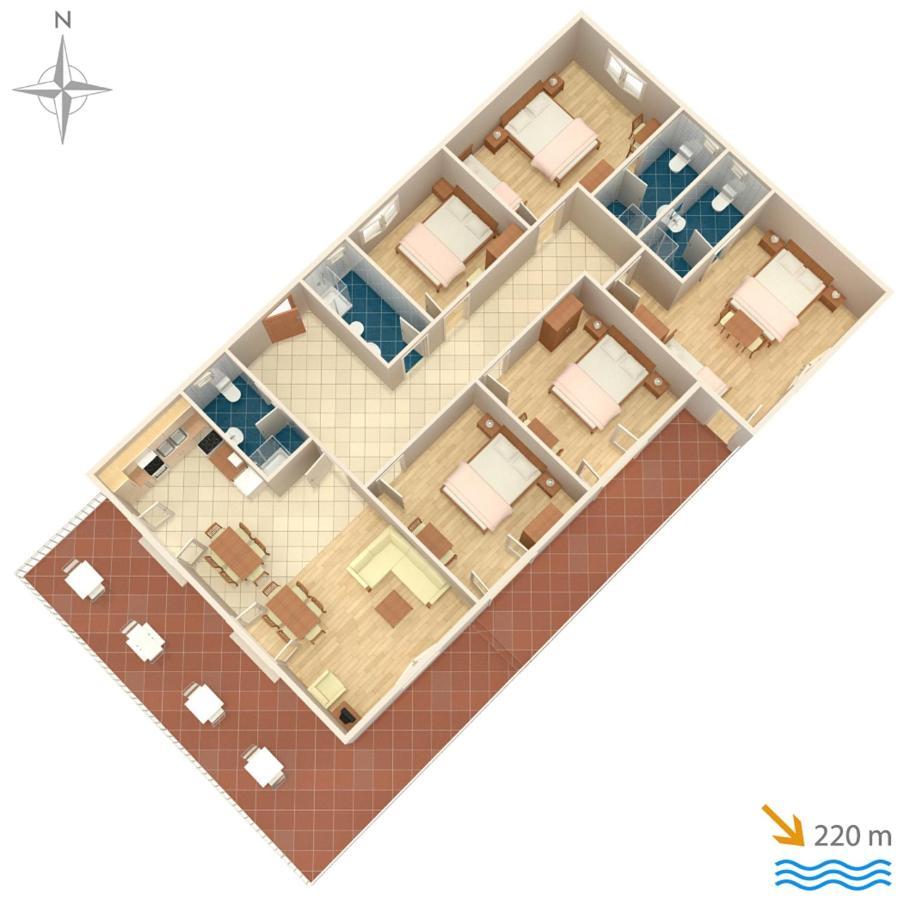 Apartments With A Parking Space Kastel Stafilic, Kastela - 5219 Luaran gambar